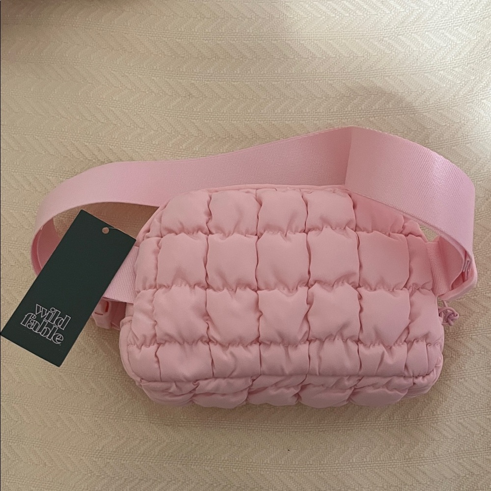 Wild Fable Light Pink Padded Crossbody Bag